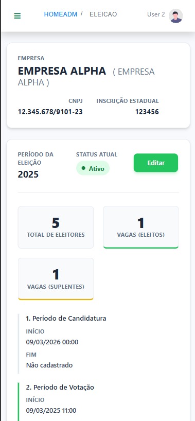 Gestão de Eleição